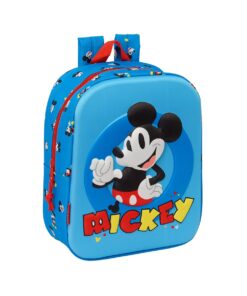 Mochila Guarderia 3D Bolsillo Red Mickey Mouse