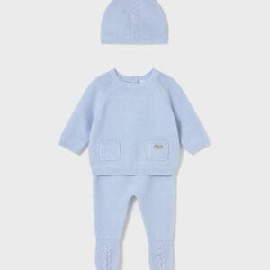 Conjunto Polaina Y Gorro Tricot