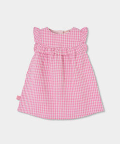 Vestido Popelin Cuadros De BebÉ