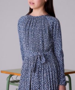 Vestido Plisado Estampado