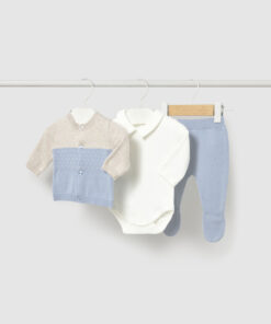 Conjunto polaina 3 piezas tricot New Born Mayoral
