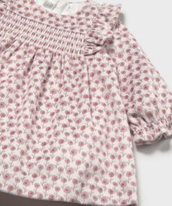 Vestido terciopelo estampado New Born Mayoral - Imagen 4