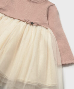 Vestido combinado tricot y tul Mayoral bebé niña - Imagen 3