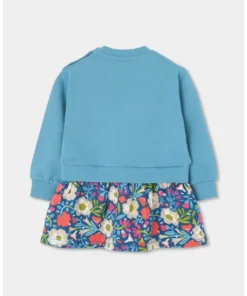 Vestido felpa combinado Bóboli bebé e infantil - Imagen 2